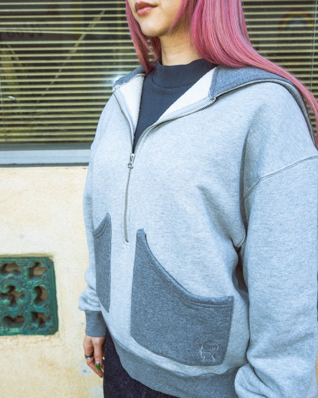 Zip Hoodie - Heather Grey 7