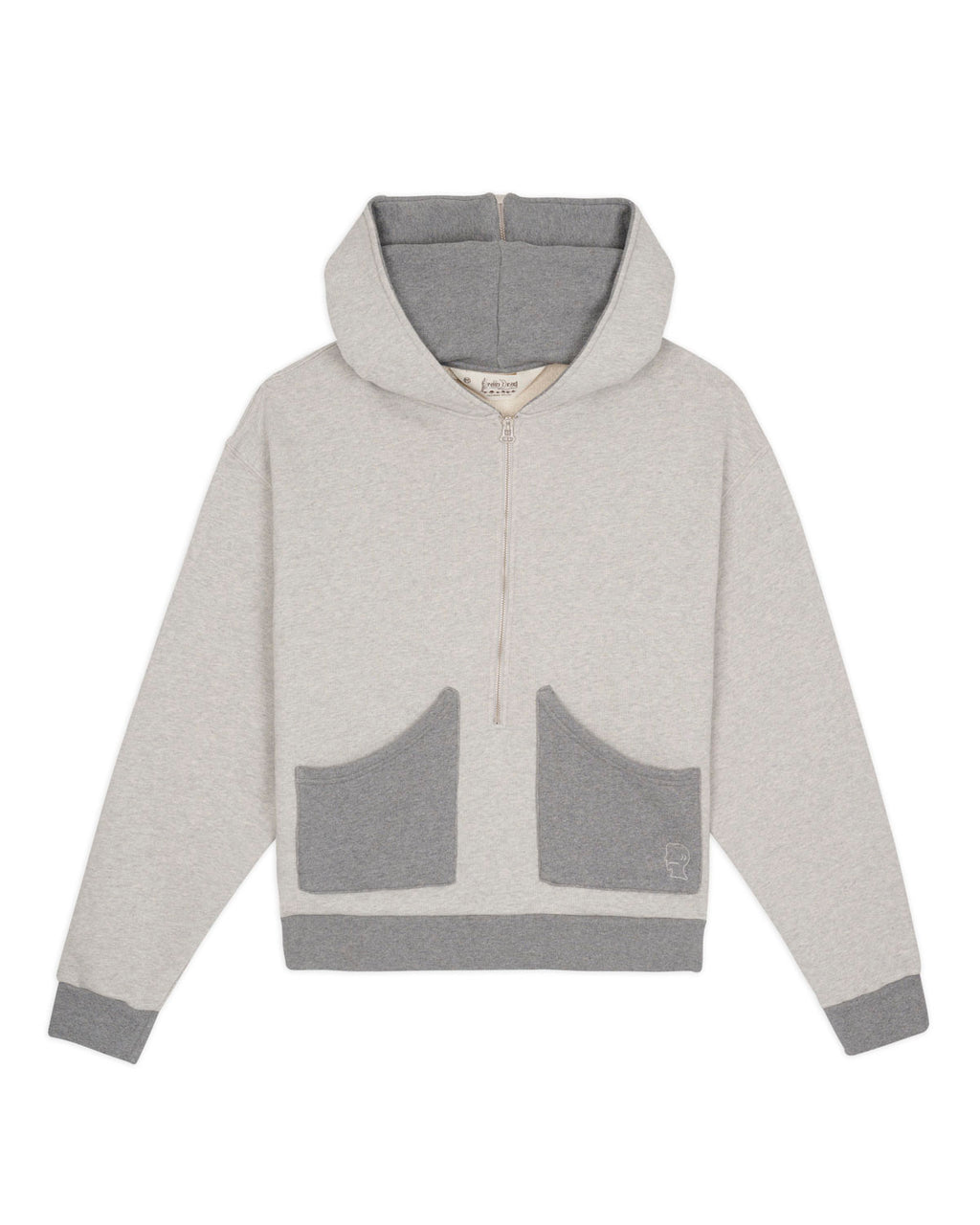 Zip Hoodie - Heather Grey