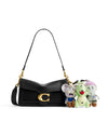 Brain Dead x Coach Soft Tabby Shoulder Bag 26 with Crochet Charms - Black