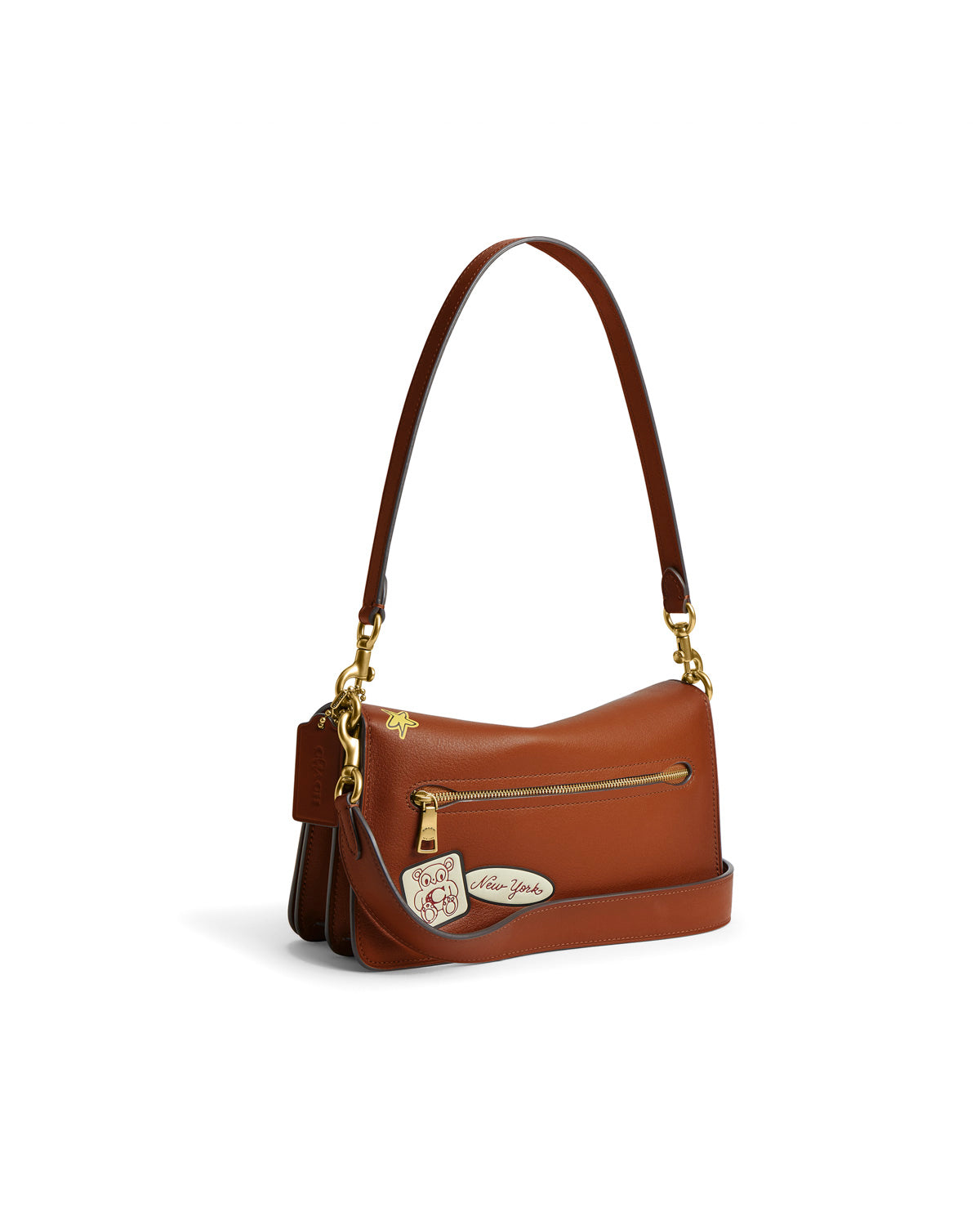 Brain Dead x Coach Burnished Soft Tabby Shoulder Bag 26 with Patches -