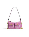 Brain Dead x Coach Signature Jacquard Twin Turnlock Waverly Bag - Fuchsia