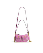 Brain Dead x Coach Signature Jacquard Twin Turnlock Waverly Bag - Fuchsia 7