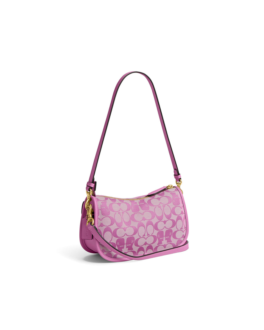 Brain Dead x Coach Signature Jacquard Twin Turnlock Waverly Bag - Fuchsia 4