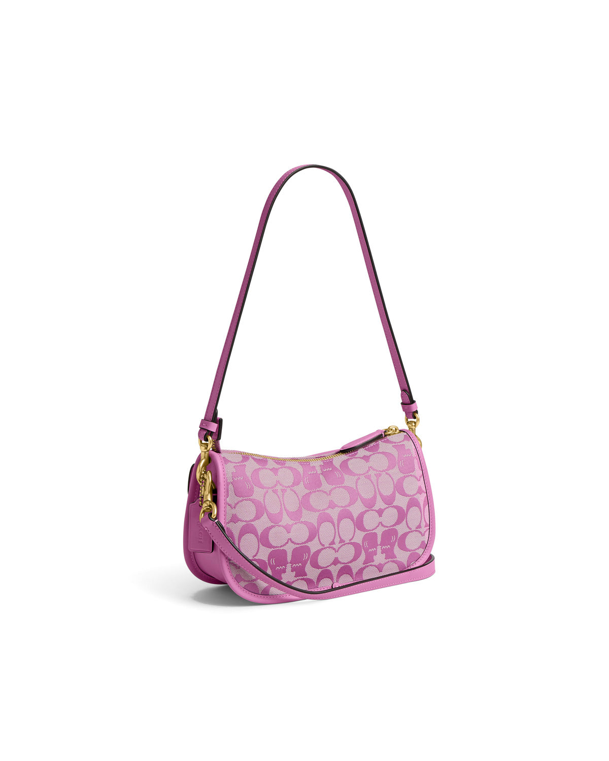 Brain Dead x Coach Signature Jacquard Twin Turnlock Waverly Bag - Fuchsia 4