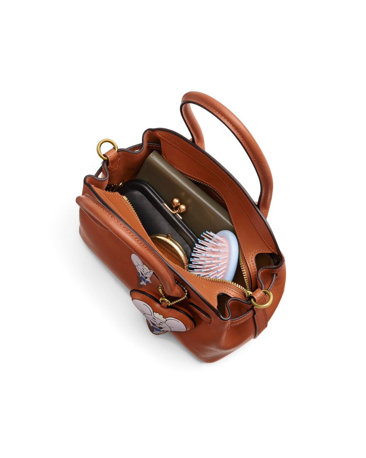 Brain Dead x Coach Burnished Kachi Mouse Empire Carryall 21 with Charm - Amber Brown 3