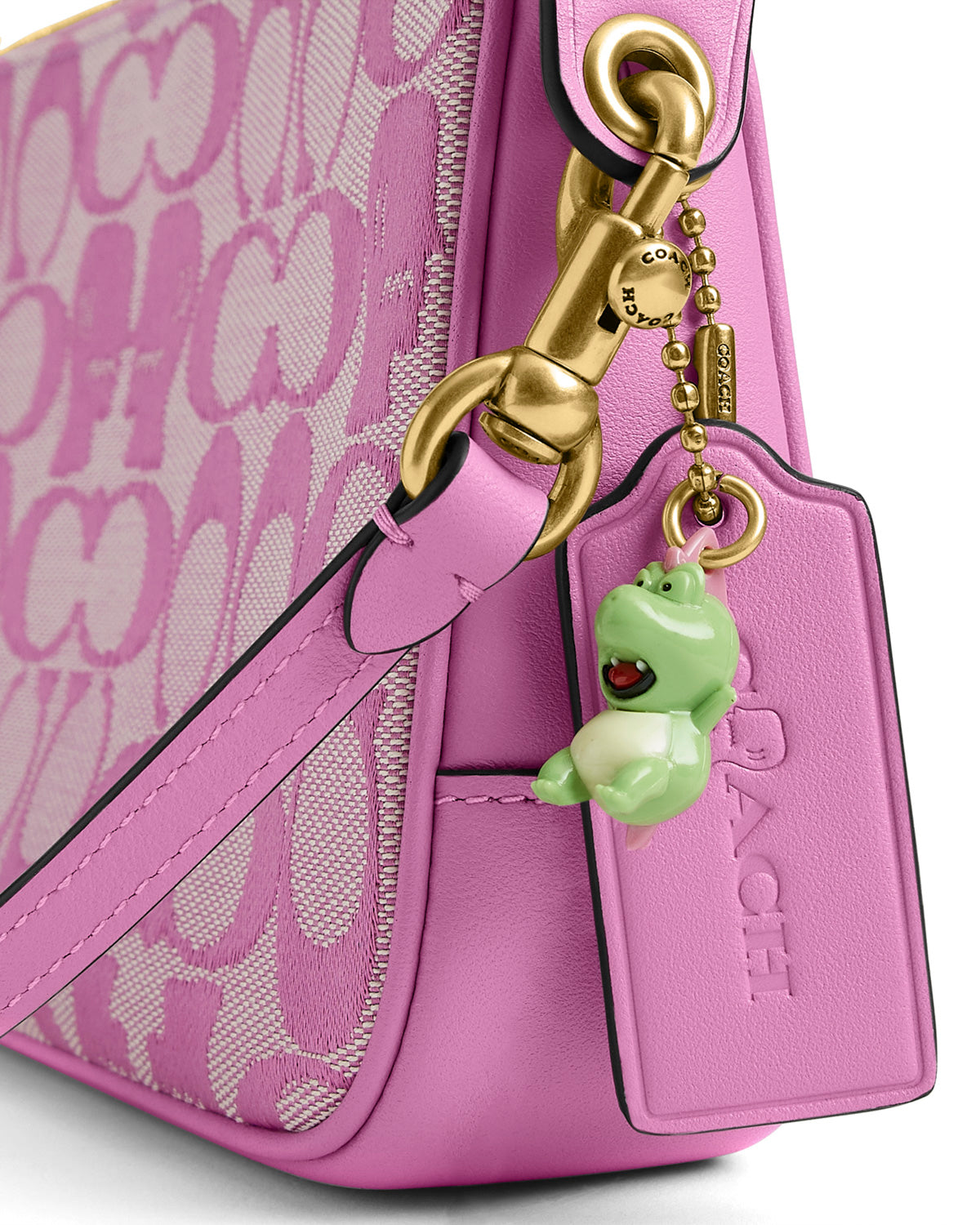 Brain Dead x Coach Signature Jacquard Plaza Bag - Fuchsia 2