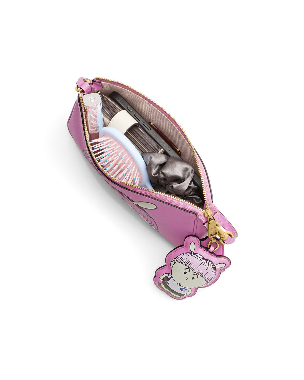 Brain Dead x Coach Xerx Alien Print Plaza Bag with Charm - Pink Multi 3