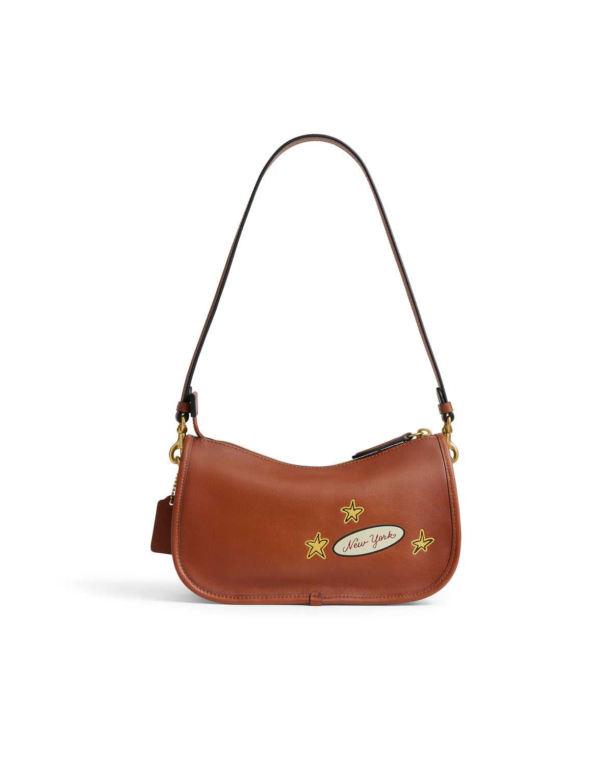 Brain Dead x Coach Burnished Waverly Bag with Patches - Amber Brown	 6