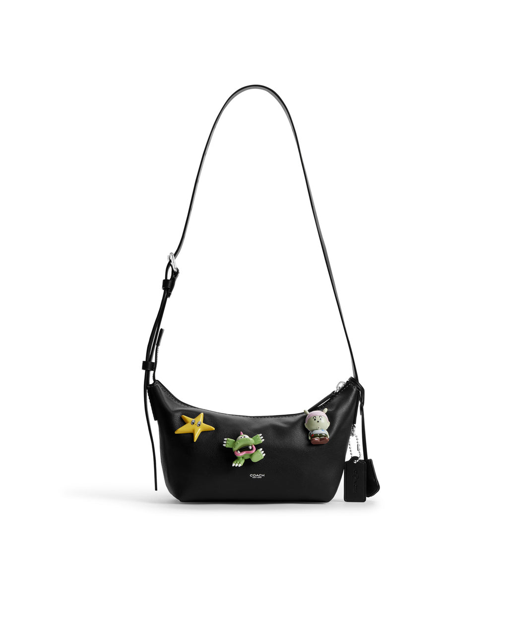 Brain Dead x Coach Mott Sling Bag 22 with Vinyl Charms - Black Multi