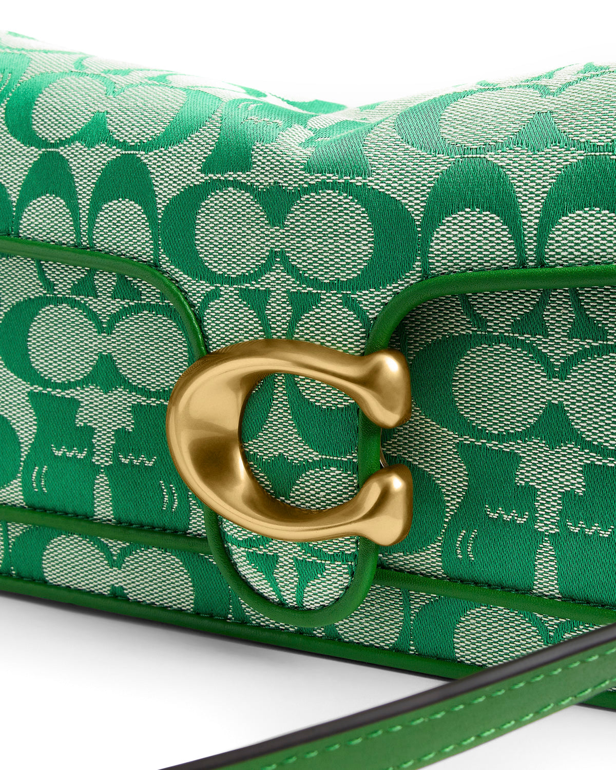 Brain Dead x Coach Signature Jacquard Soft Tabby Shoulder Bag 26 - Kelly Green 2