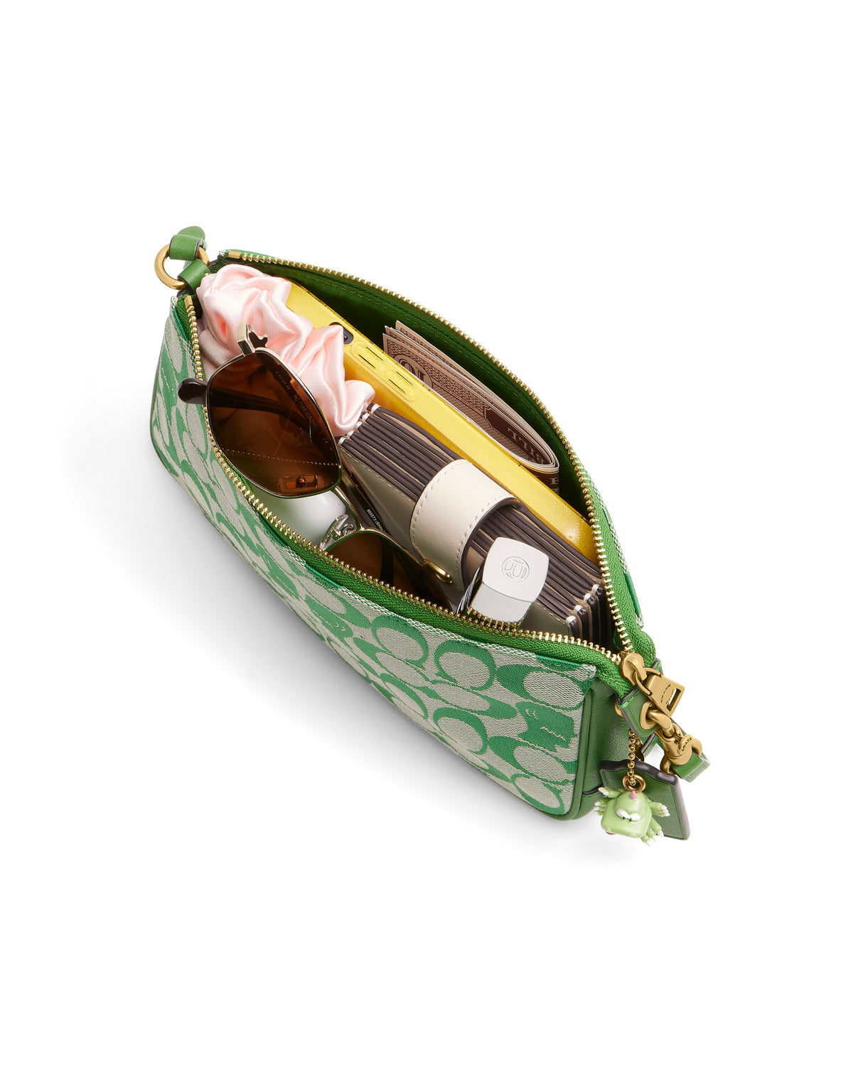 Brain Dead x Coach Signature Jacquard Plaza Bag - Kelly Green