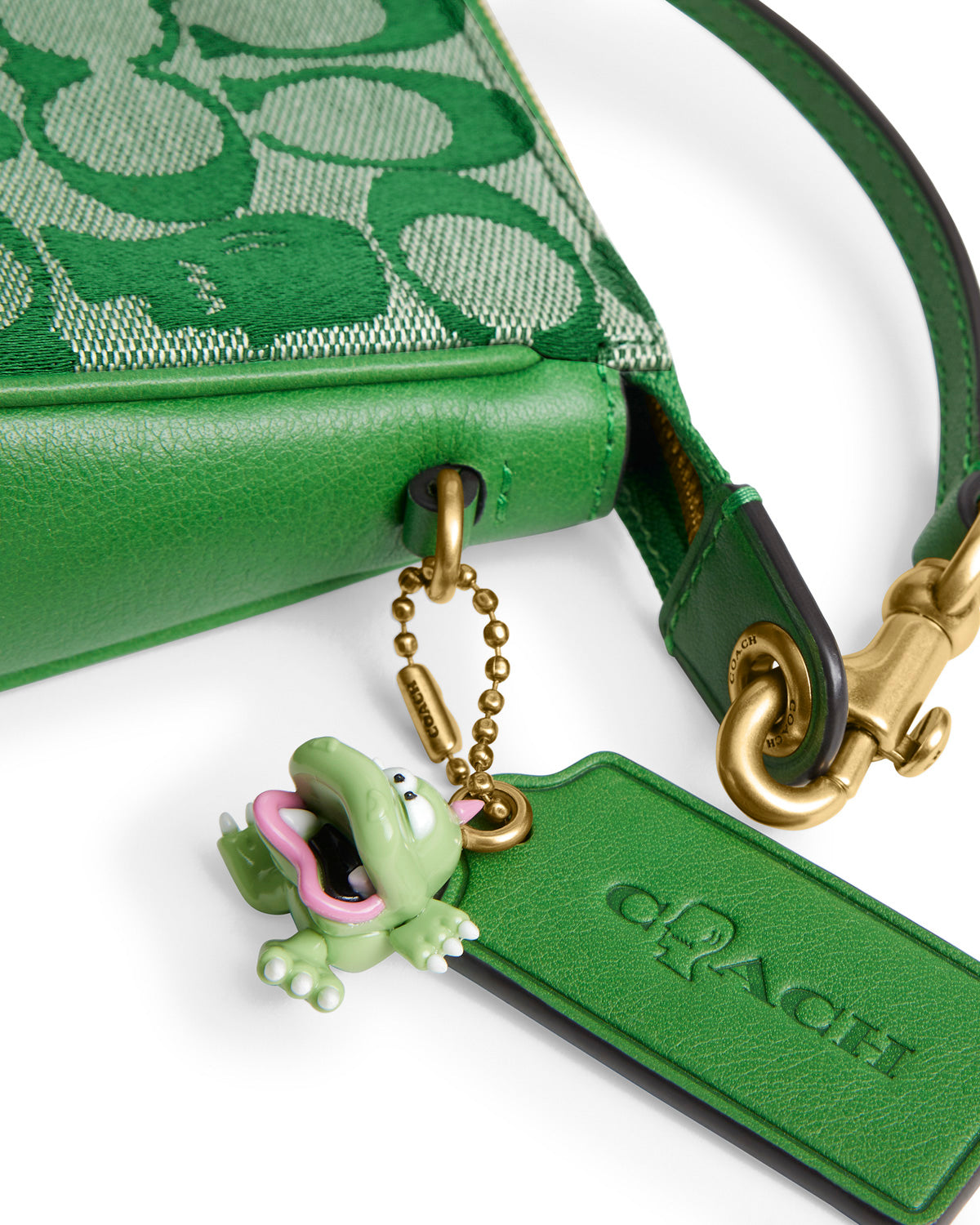 Brain Dead x Coach Signature Jacquard Plaza Bag - Kelly Green 2