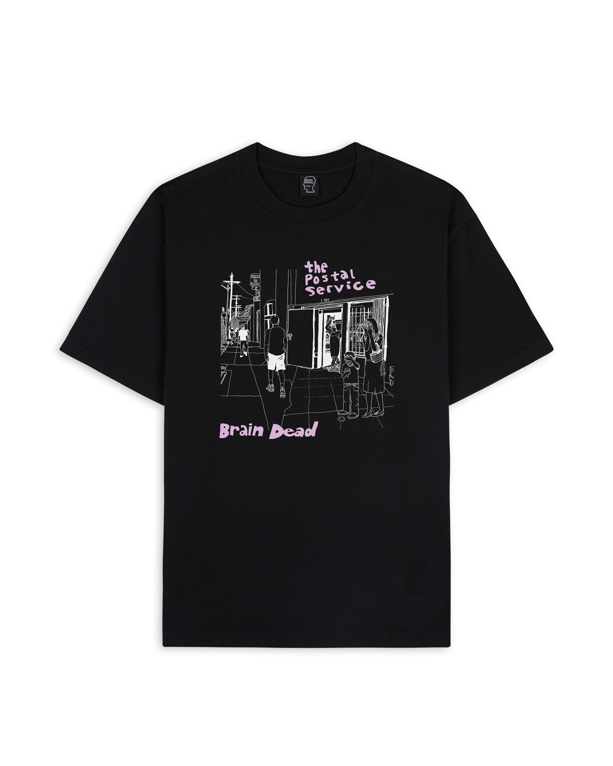 Brain Dead x Postal Service T-shirt - Black 1