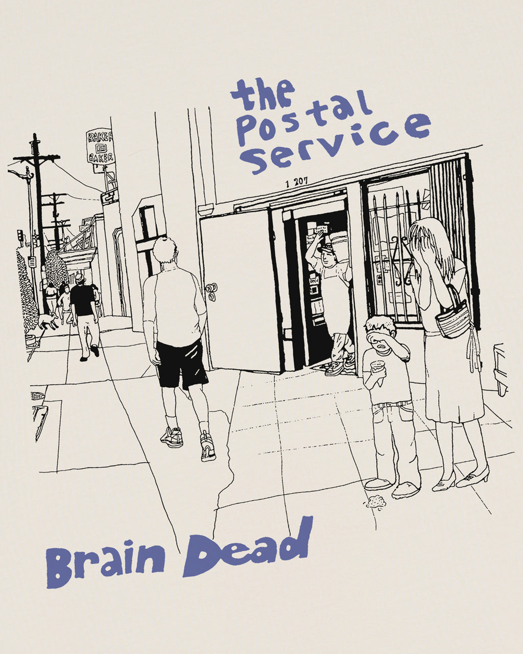 Brain Dead x Postal Service T-shirt - Natural 3
