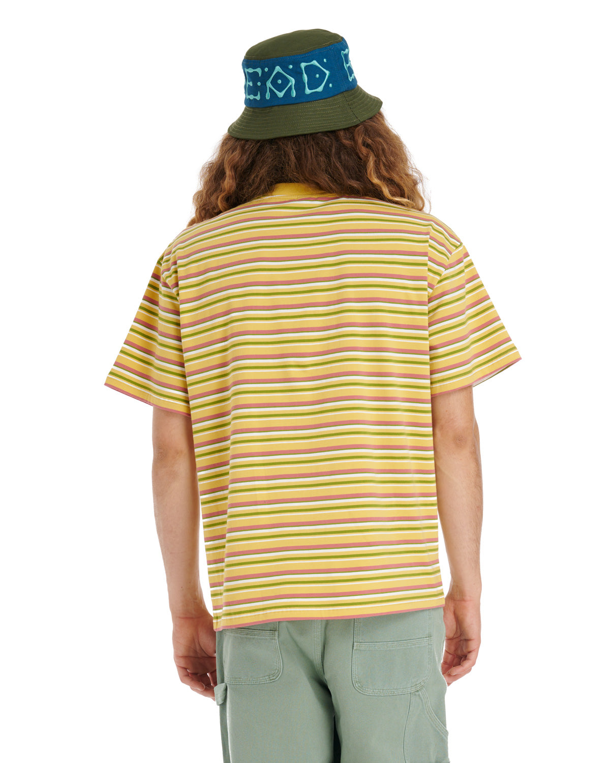 Nineties Blocked Striped T-Shirt - Mustard 5