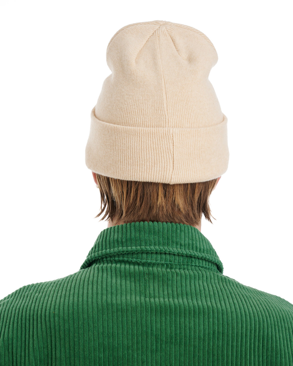Light Beige Logo Wool Beanie - Hats & Beanies for Men