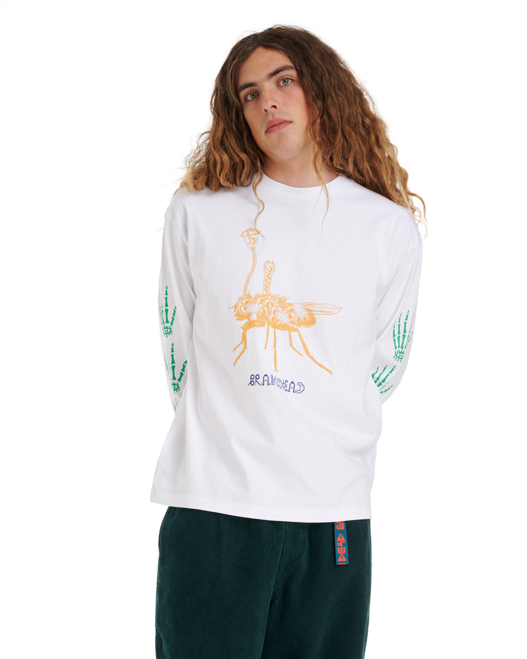 Worm In The Apple Long Sleeve - White 4