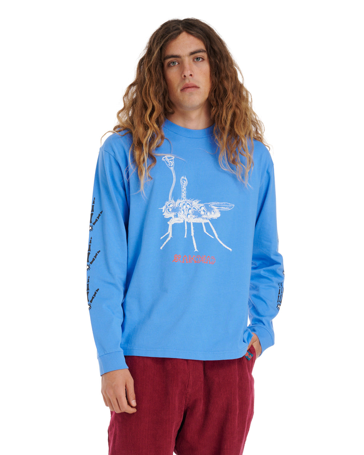 Worm In The Apple Long Sleeve - Blue 4
