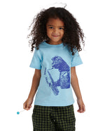 Dino Jazz Kids T-Shirt - Sky Blue 3