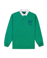 3D Embroidered Logohead Rugby Shirt - Green 1