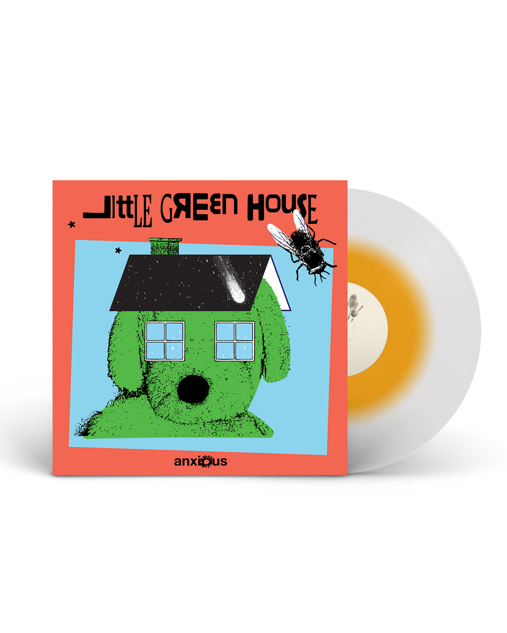 Anxious "Little Green House" Alternate Vinyl Sleeve And Limited Edition Record Variant - Orange