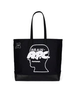 Brain Dead x A.P.C. Logohead Steele Tote Bag - Black 1