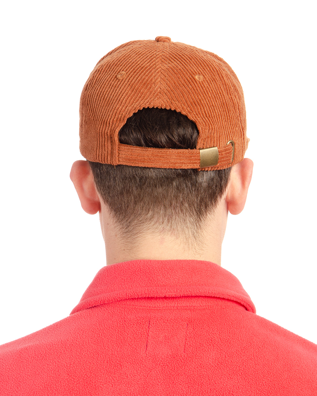 Mushroom Head Corduroy Six Panel Hat - Rust