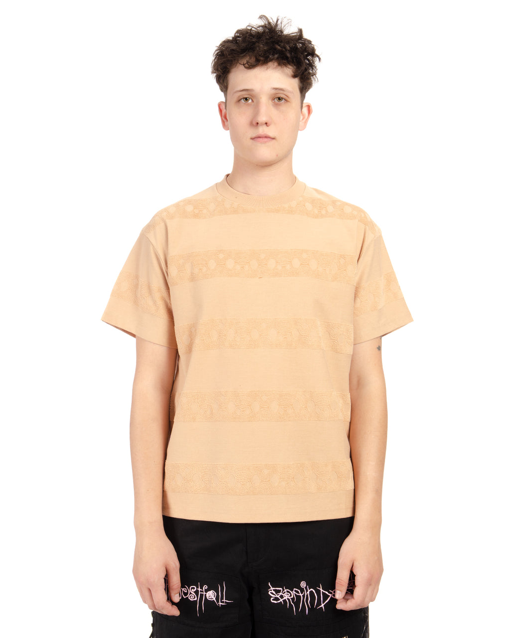 Bubble Burnout T-Shirt - Peach 3