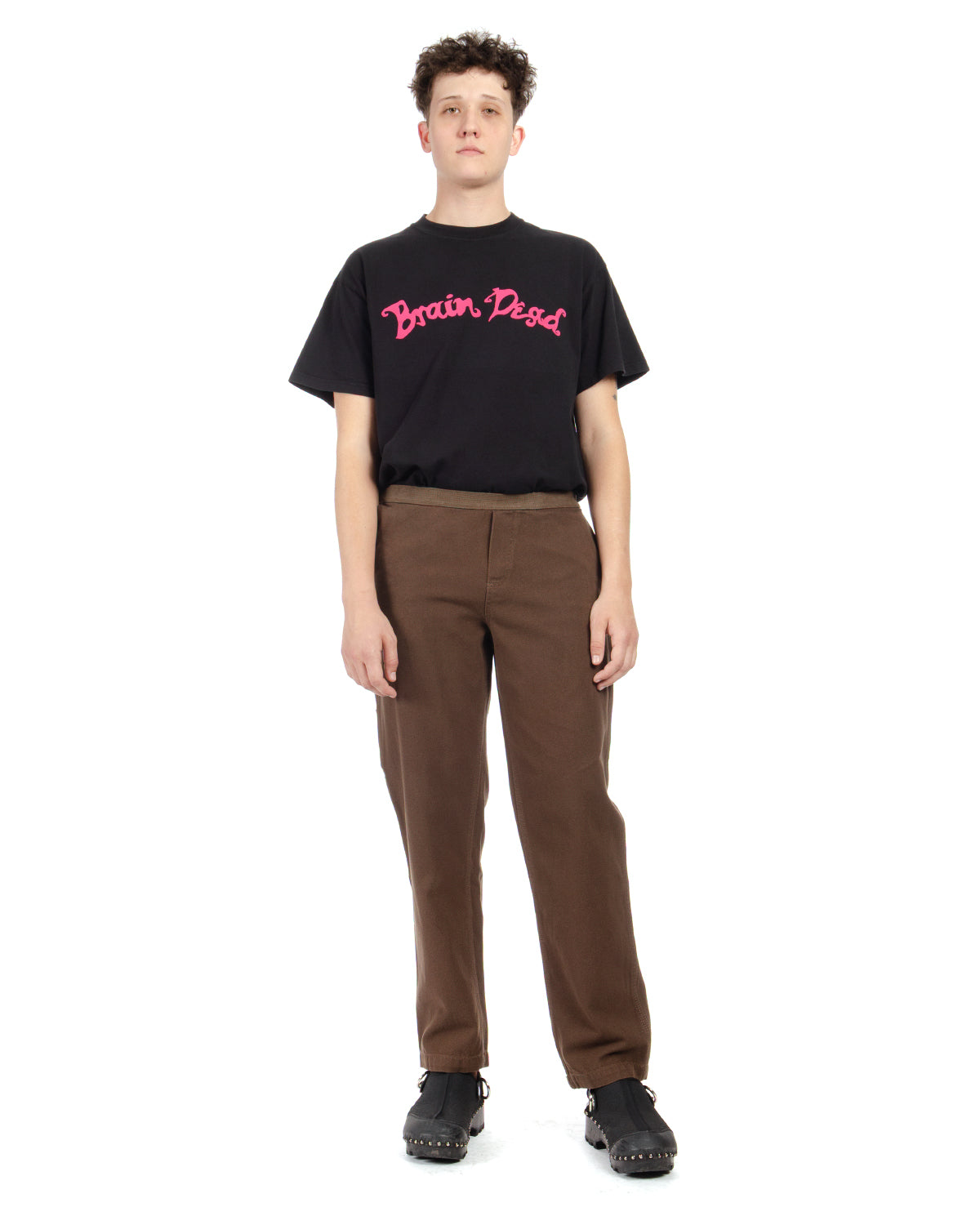 Washed Hard/Software Velcro Carpenter Pant - Chocolate