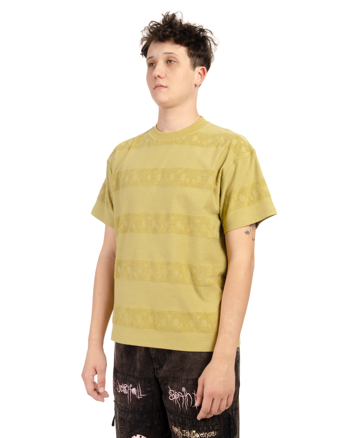 Bubble Burnout T-Shirt - Moss 5