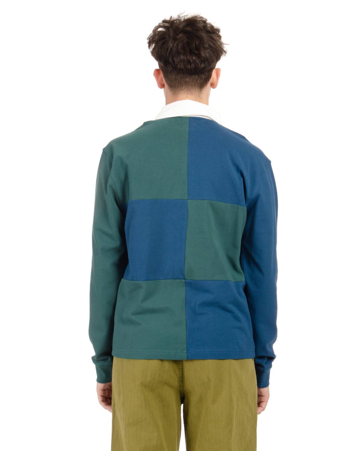 Paneled Rugby Shirt - Mallard Green 5