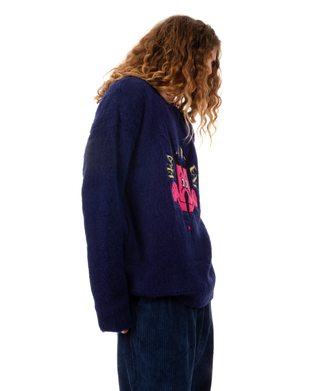 Whiskers Heavy Knit Sweater - Navy 7