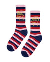 Striped Logo Head Sock - Navy