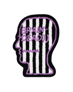 Logo Head Striped Rug - Black/White 1