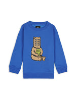 Bear Brain Kids Crewneck Sweatshirt - Blue 1