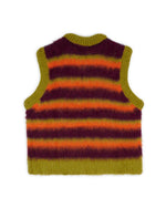 Blurry Lines Alpaca Sweater Vest - Brown Multi 2