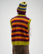 Blurry Lines Alpaca Sweater Vest - Brown Multi 6