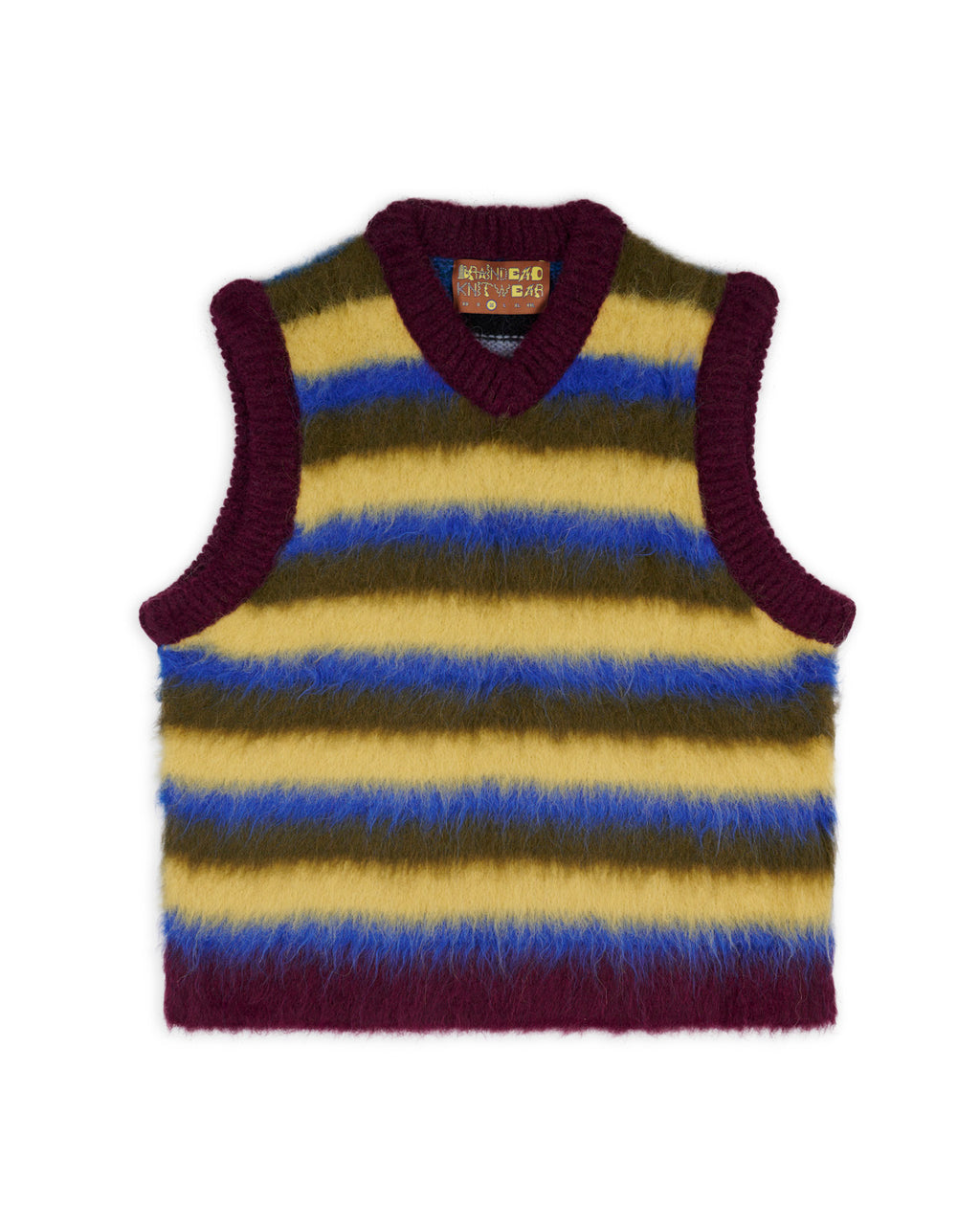 Blurry Lines Alpaca Sweater Vest - Yellow Multi
