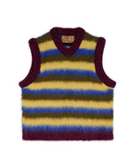 Blurry Lines Alpaca Sweater Vest - Yellow Multi 1