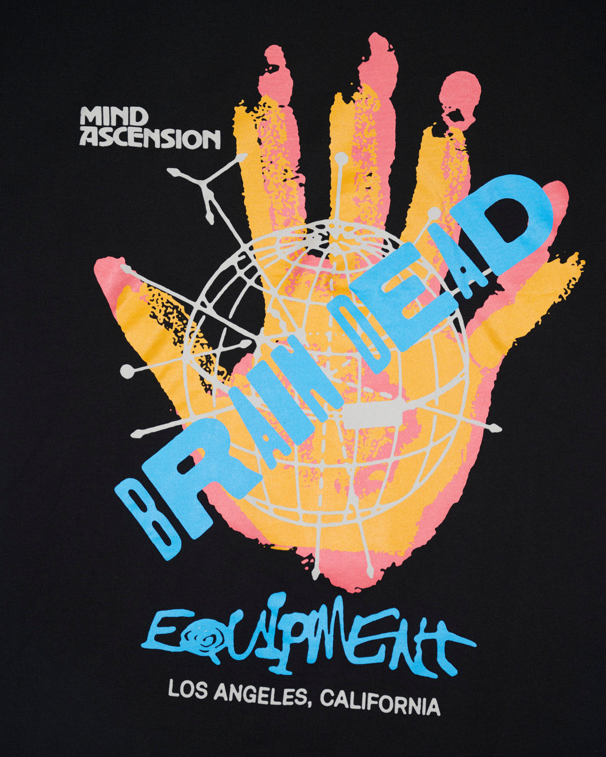 Brain Dead Equipment Mind Hand T-shirt - Black 3