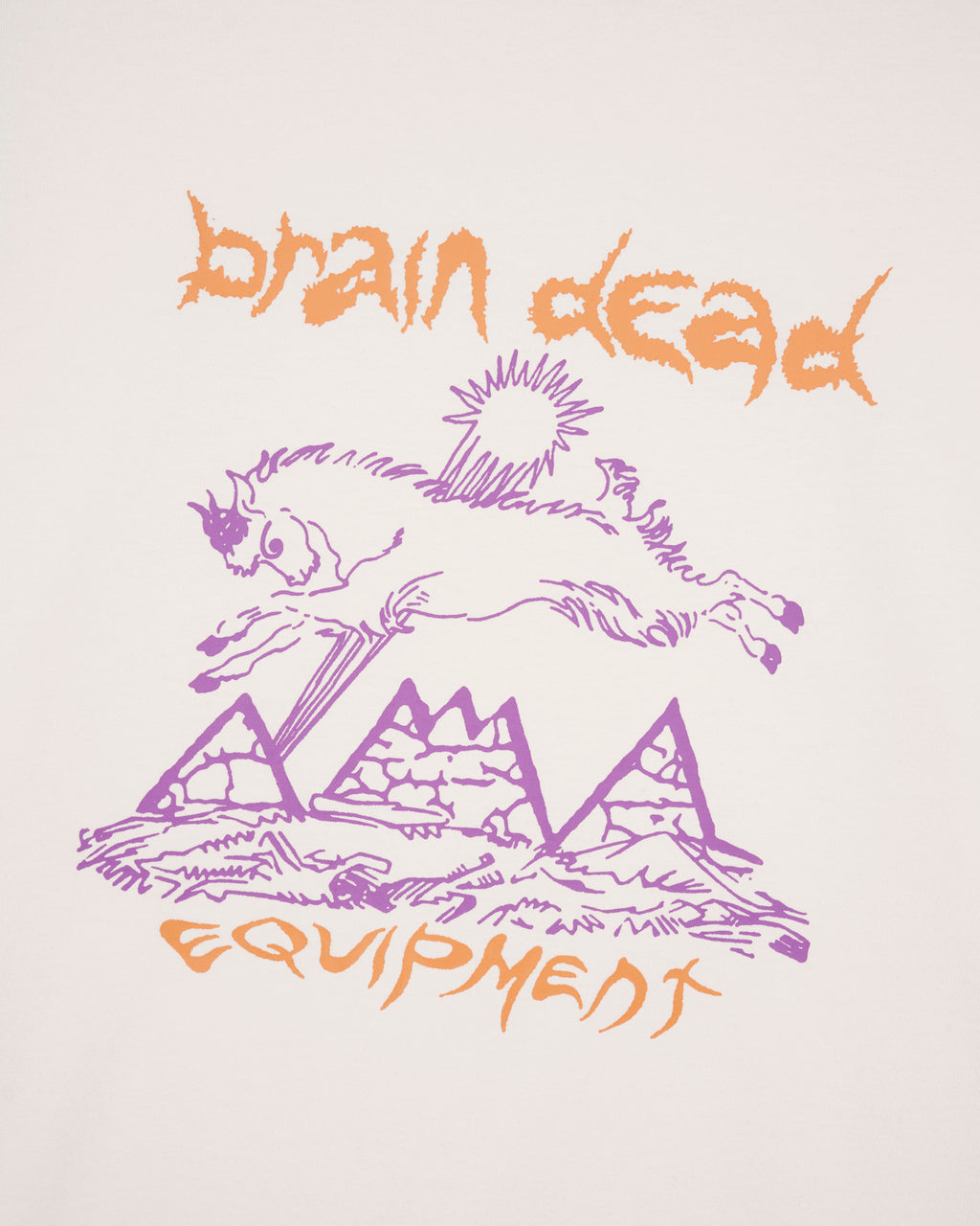 Brain Dead Equipment Mountain Goat T-Shirt - Natural 3