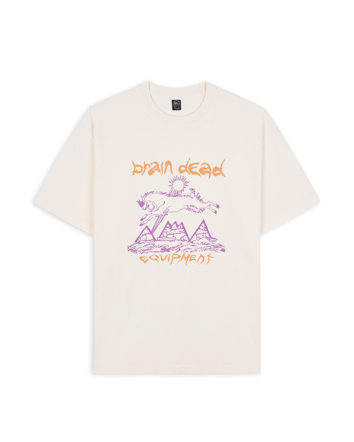 Brain Dead Equipment Mountain Goat T-Shirt - Natural 1