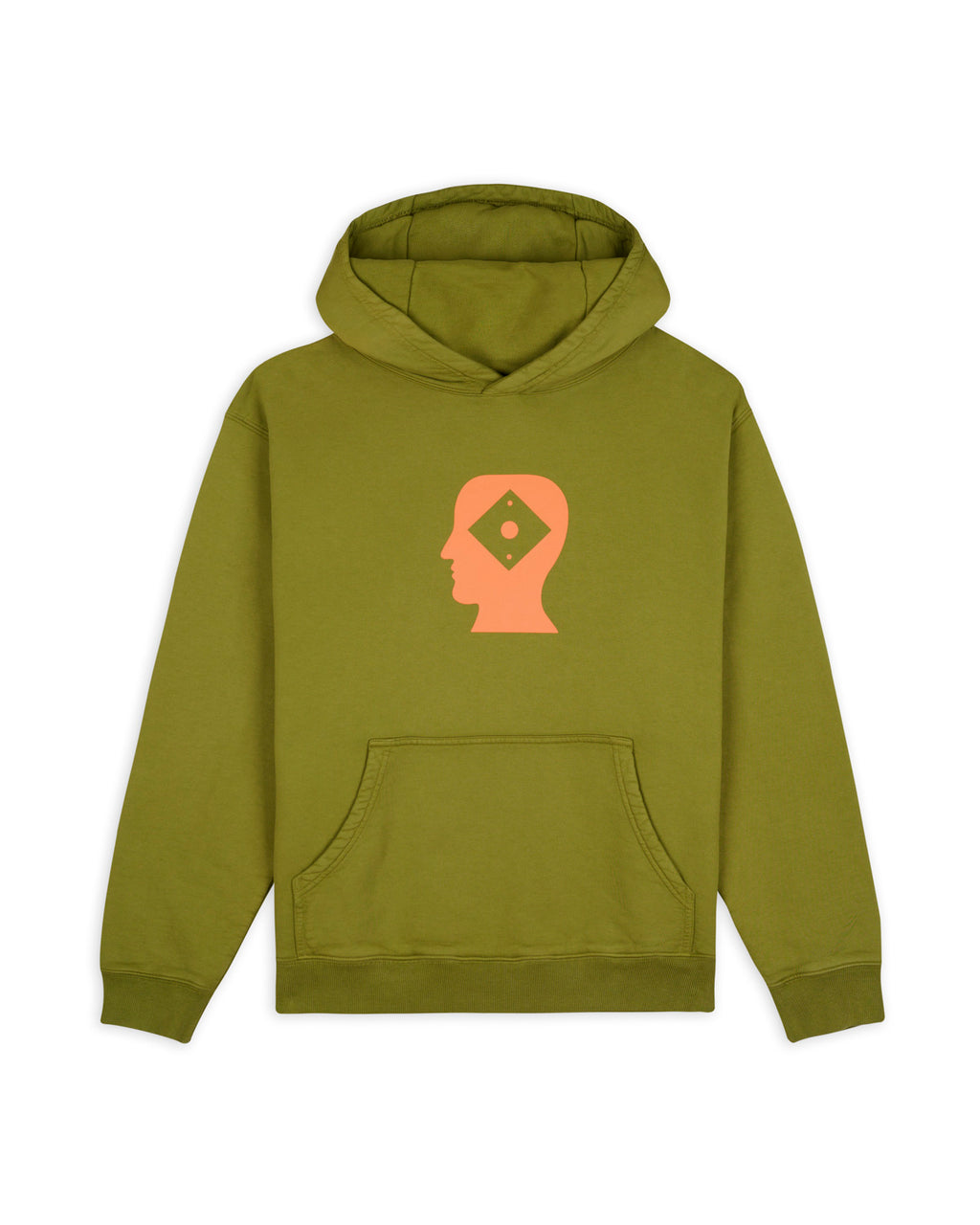 Brain Dead x Rapha Logo Lock Hooded Sweatshirt - Moss