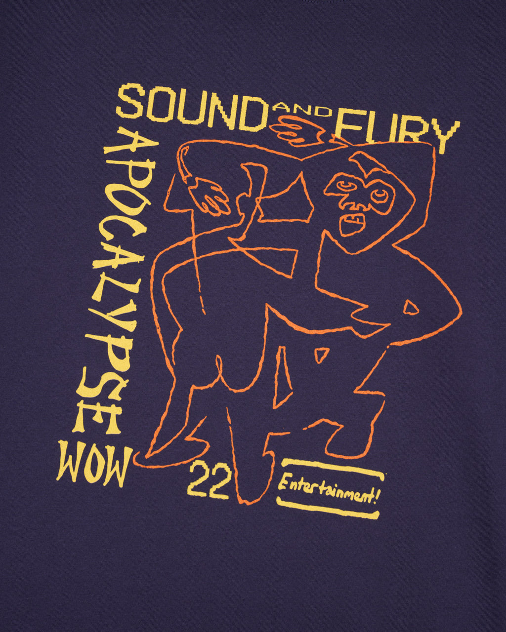 Brain Dead Sound & Fury Lineup T-Shirt - Navy 3