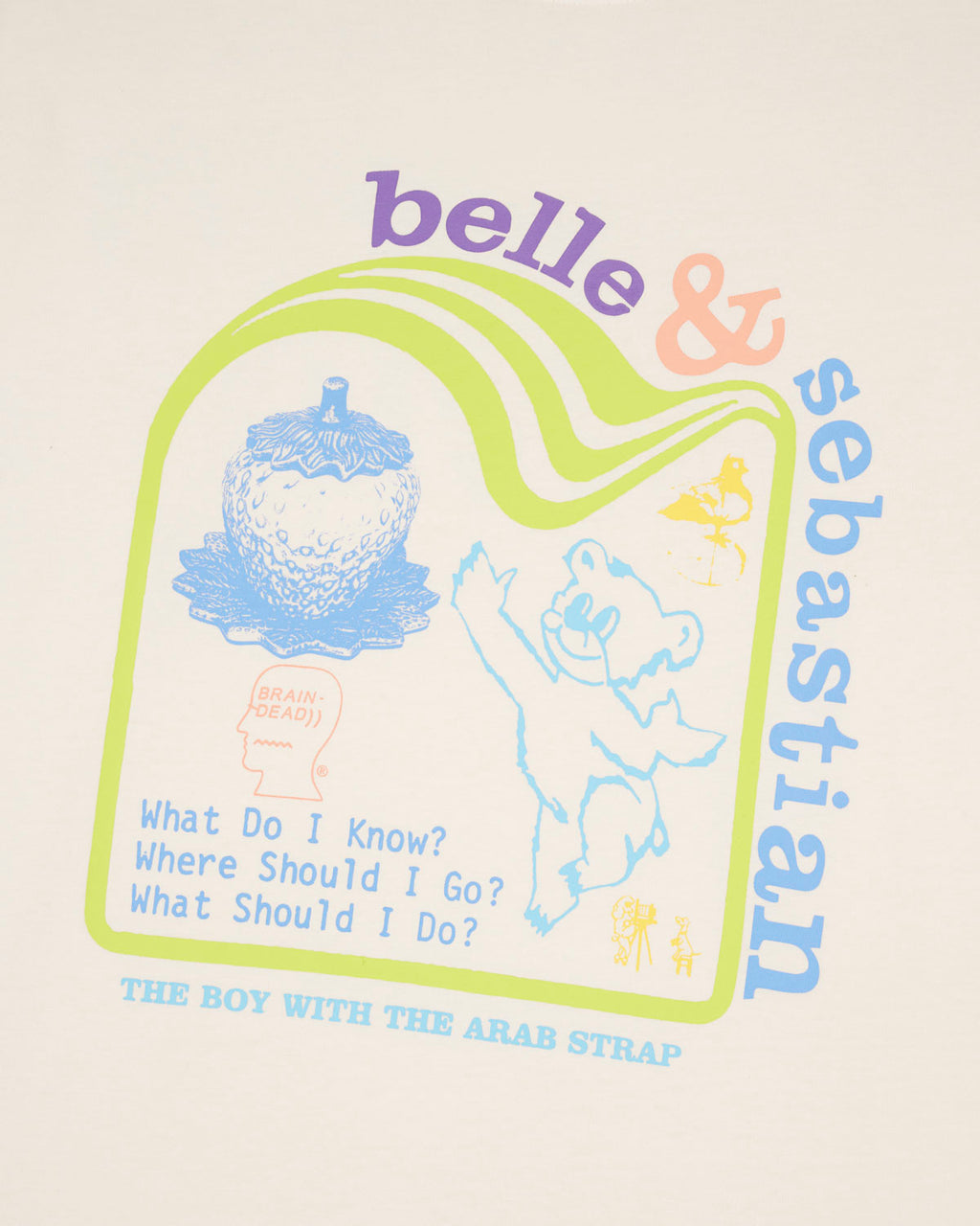 Brain Dead x Belle & Sebastian Boy With The Arab Strap T-Shirt (Tokyo Edition) - Natural 3