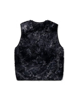 Novelty Dyed Fur Sunflower Tactical Vest - Black 3