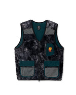 Novelty Dyed Fur Sunflower Tactical Vest - Black 1