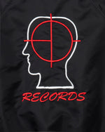 Brain Dead Records Embroidered Satin Club Jacket - Black 5