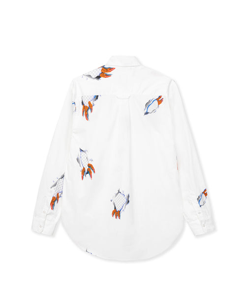 Claw Button Up Shirt - White 2