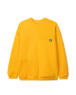 Global Works Split Panel Fleece & Terry Crewneck Sweatshirt - Yellow 1